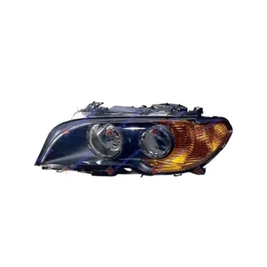 Faruri BMW 3 Cabriolet E46 2000->2007 Far stanga cu Xenon, D2S/H7, cu semnal galben, cu interior negru, ptr COUPE, 03.03-> Perioada 2003 2004 2005 2006