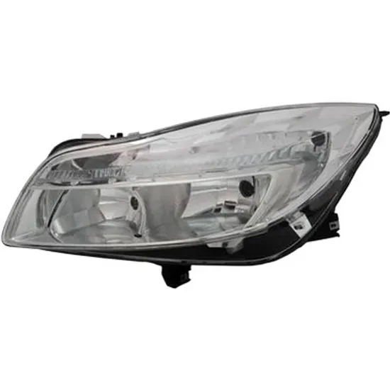 Far stanga OPEL INSIGNIA A 2008->2017 perioada 2008 2009 2010 2011 2012 2013 2014 2015 2016 2017 pana la an de fabricatie 08/2013, cu motor reglaj, semnal transparent, cu reglaj electric, cu bec H7/H1