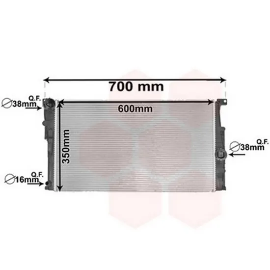 Radiator Motor BMW 2 Coupe F22, F87 2012-> Radiator apa pentru 1,6 - 1,8 - 2,0 benzina - diesel (60x33,4) Perioada 2012 2013 2014 2015 2016 2017 2018 2019 2020