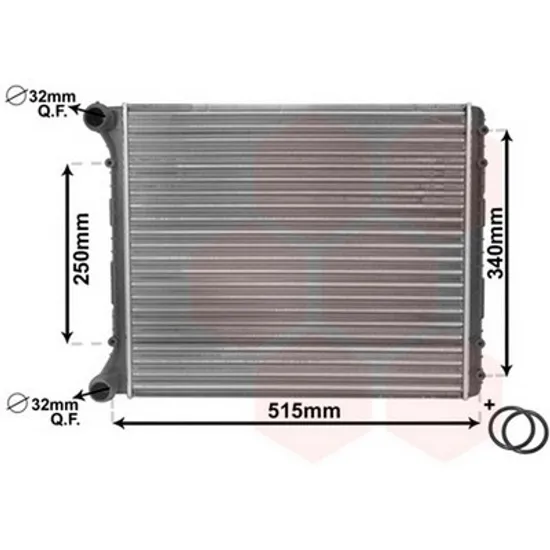 Radiator Motor AUDI A2 2002->2005 Radiator apa pentru 1.2 - 1.4 - 1.6 16V FSI+TDI (46.8x39.5) Perioada 2000 2001 2002 2003 2004 2005