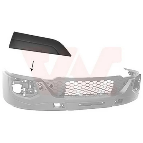 Ornament Fata IVECO DAILY 6 2014-> Bandou superior panou fata central dreapta Perioada 2014 2015 2016 2017 2018