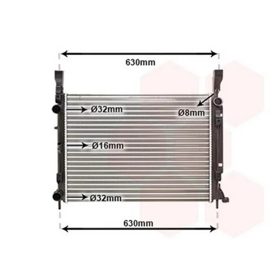 Radiator Motor RENAULT KANGOO 2008->2020 Radiator apa pentru 1 6i 16V - 1 5 DCi 56x41x23 Perioada 2008 2009 2010 2011 2012 2013 2014