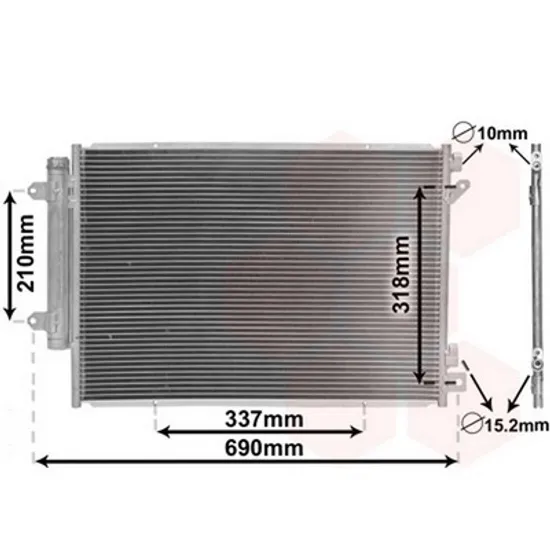 Radiator Aer Conditionat SUZUKI VITARA 2015-> Radiator aer conditionat 1.6 DDiS diesel cu start/stop Perioada 2015 2016 2017 2018 2019 2020 2021