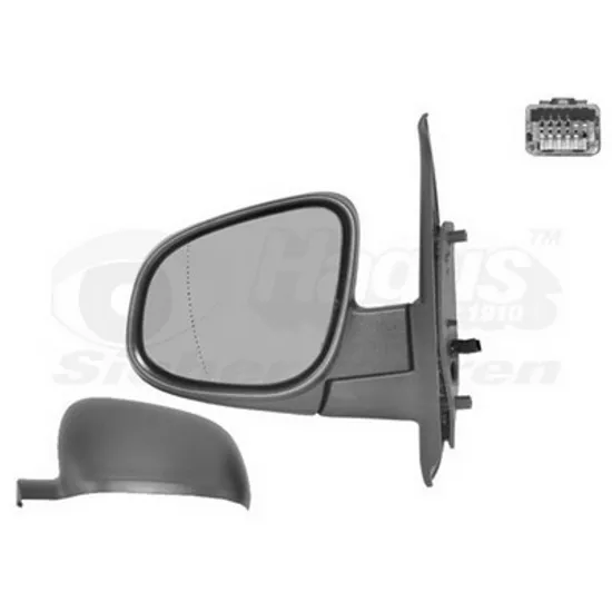 Oglinda MERCEDES CITAN 415 2012->2021 Oglinda exterioara electrica cu incalzire rabatabila electric pentru vopsit stanga, Perioada 2013 2014 2015 2016 2017 2018 2019