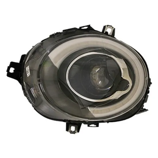 Far stanga MINI MINI COOPER F55 2013->, MINI COOPER F56 2013-> perioada 2013 2014 2015 2016 2017 2018 de la an de fabricatie 07/2015, fara motor reglaj, semnal transparent, cu semnalizator LED, cu bec LED