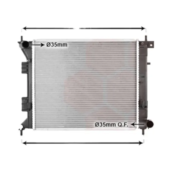 Radiator apa KIA CEED 2012->2018 1.6 GT 150KW 204CP , pentru motor G4FJ perioada 2013 2014,2015,2016,2017 2018