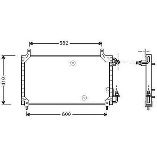 Radiator Aer Conditionat DAEWOO CIELO 1995->2008 Radiator aer conditionat (66x36x2,4) Perioada 1995 1996 1997 1998 1999 2000 2001 2002 2003 2004 2005 2006 2007 2008