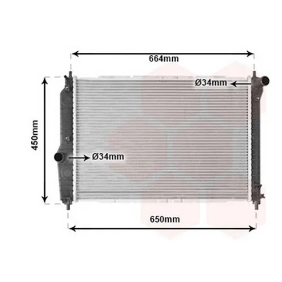 Radiator Motor CHEVROLET AVEO SEDAN T250 2005-> Radiator apa pentru 1.4 - 1.6 16V (60x41,5) Perioada 2005 2006 2007 2008 2009 2010 2011 2012