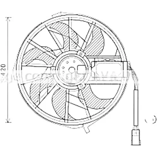 Ventilator motor MERCEDES B-CLASS W245 2005->2011 pentru B 180 , perioada 2009 2010 2011