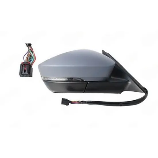 Oglinda SKODA KODIAQ 2016-> Oglinda exterioara electrica cu incalzire cu rabatare electrica pentru vopsit (cu memorie si Heliomata cu cabluri) (cu semnal si lampa podea) (15PIN) (CON DREAPTA Perioada 2016 2017 2018 2019 2020 2021