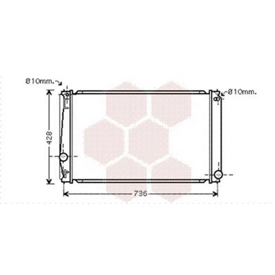 Radiator Motor TOYOTA RAV 4 IV 2012->2018 Radiator apa pentru 2,0I 16V VVTI cu/fara aer conditionat CV manuala/automata 67,3x41,5 Perioada 2013 2014 2015 2016 2017 2018