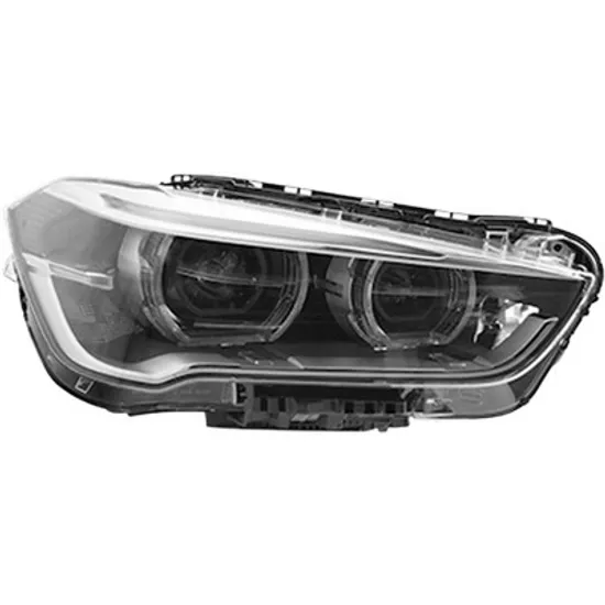 Far dreapta BMW X1 F48 2014-> perioada 2015 2016 2017 2018 2019 2020 de la an de fabricatie 07/2016, cu motor reglaj, cu LED, cu reglaj electric, cu bec LED