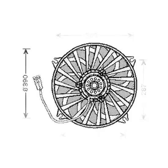 Ventilator Motor CITROEN XSARA 1997->2005 Electroventilator benzina/diesel, 2000->2005 Perioada 1997 1998 1999 2000 2001 2002 2003 2004 2005