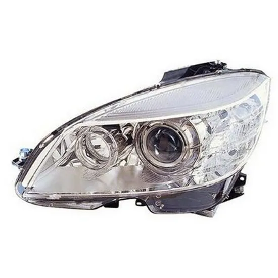 Far stanga MERCEDES CLC-CLASS CL203 2008->2011 perioada 2008 2009 2010 2011 , fara motor reglaj, fara unitate de control Xenon, semnal transparent, pentru vehicule cu lumini xenon, cu reglaj distanta iluminare automat, cu bec D1S/H7