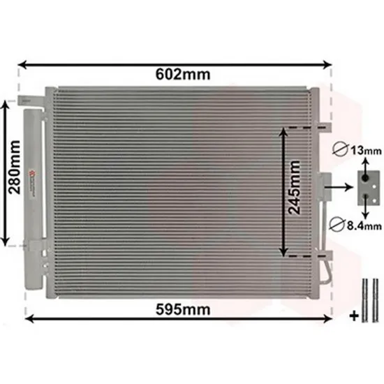 Radiator Aer Conditionat KIA SOUL 1 2009->2014 Radiator aer conditionat 1.6 benzina (49,5x40,5) Perioada 2009 2010 2011 2012 2013