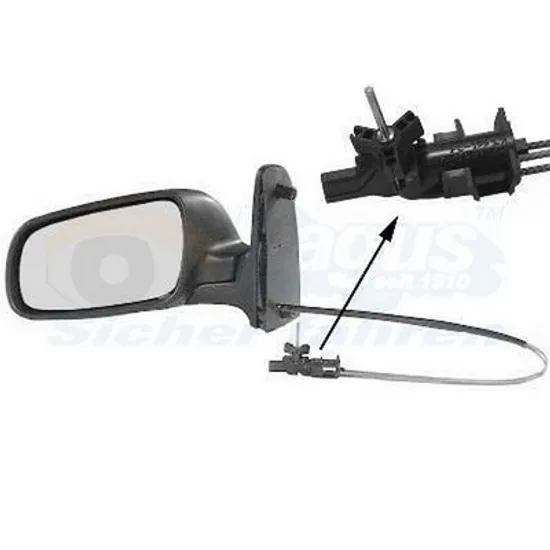 Oglinda VW SHARAN 1995->2010 Oglinda exterioara stanga, neagra, cu reglaj cu cabluri ->10.2003 Perioada 1995 1996 1997 1998 1999 2000 2001 2002 2003