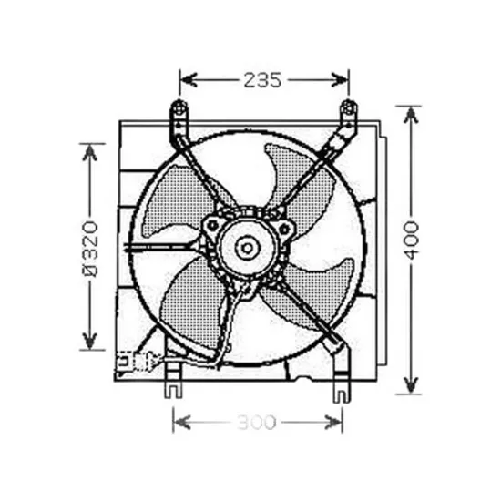 Ventilator Motor HONDA CR-V 1 1995->2002 Electroventilator radiator complet (2,0 16V) benzina, Perioada 1995 1996 1997 1998 1999 2000 2001 2002