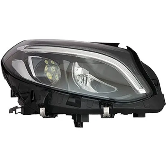 Far dreapta MERCEDES B-CLASS W246 2011->2018 perioada 2011 2012 2013 2014 2015 2016 2017 2018 de la an de fabricatie 10/2014, fara motor reglaj, fara unitate control pentru reglaj nivel automat, cu reglaj distanta iluminare automat, cu bec LED