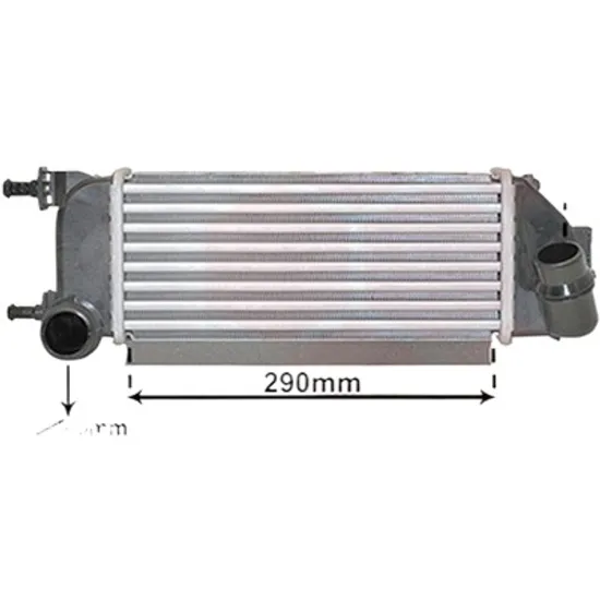 Intercooler FIAT 500 C 2009-> 1.3 D Multijet 70KW 95CP , pentru motor 199 B1.000, 312 B1.000 perioada 2009 2010,2011,2012,2013 2014
