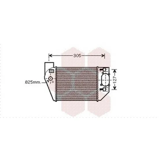 Intercooler AUDI A4 8E2, B6 2000->2005 Radiator intercooler 1,8i20V turbo 2002->2004 (214x195x65) RH Perioada 2003 2004