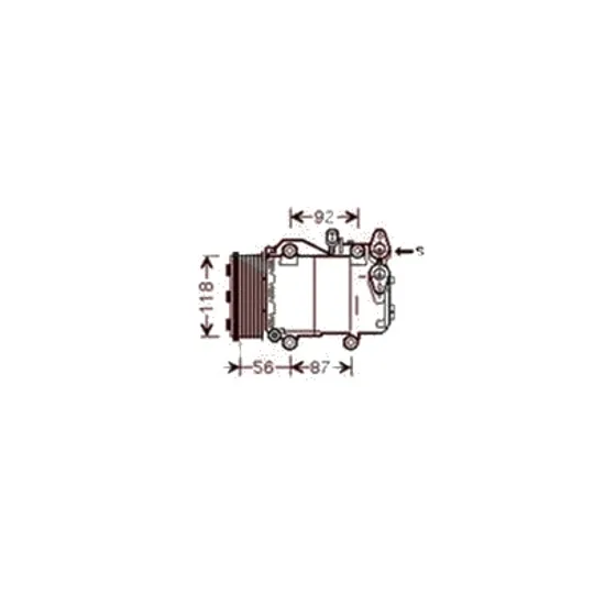 Compresor aer conditionat VOLVO V50 2003->2012 1.6 D2 84KW 114CP , pentru motor D 4162 T perioada 2010 2011 2012