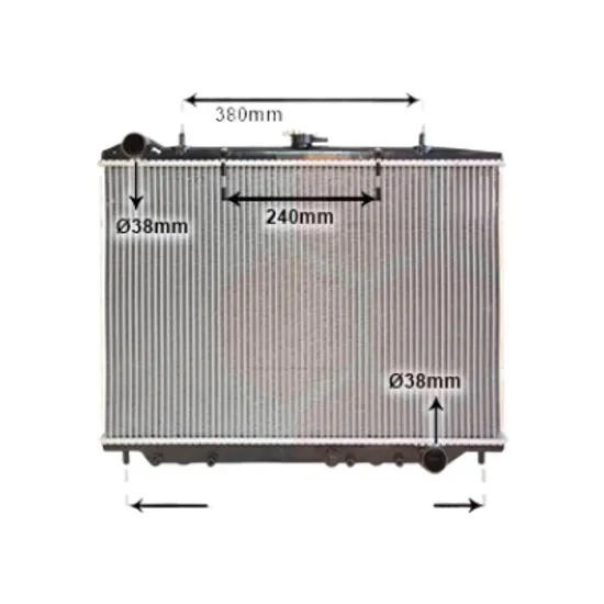Radiator apa OPEL FRONTERA B 1998->2004 pentru 3.2 i, perioada 1998 1999 2000 2001 2002 2003 2004