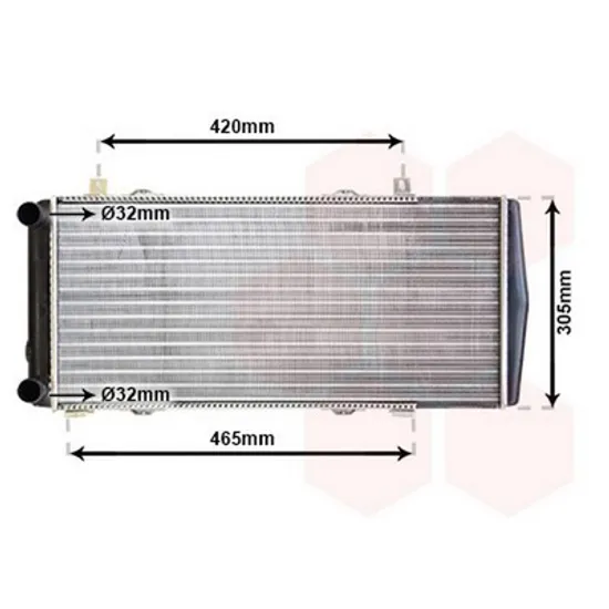 Radiator Motor VW CADDY 2 1995->2004 Radiator apa pentru 1 6 59x28 Perioada 1995 1996 1997 1998 1999 2000 2001 2002 2003 2004