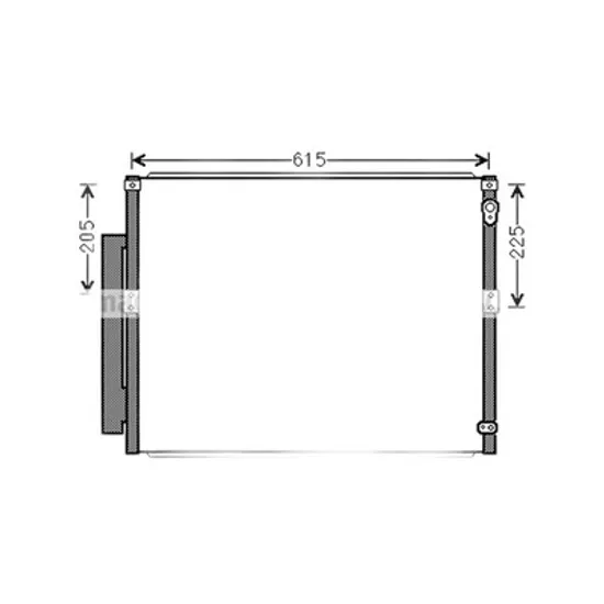 Radiator Aer Conditionat TOYOTA LAND CRUISER PRADO J12 2002->2009 Radiator aer conditionat 62 7x50 3x1 6 Perioada 2002 2003 2004 2005 2006 2007 2008 2009 2010