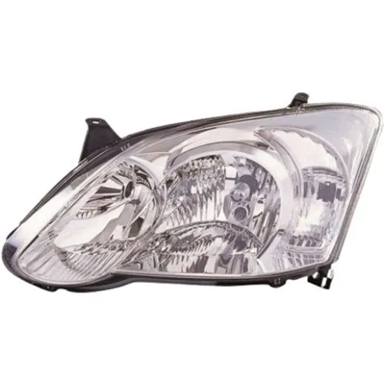 Far stanga TOYOTA COROLLA E12 2001->2007 perioada 2005 2006 cu motor reglaj, semnal transparent, cu reglaj electric, cu bec H7/H7