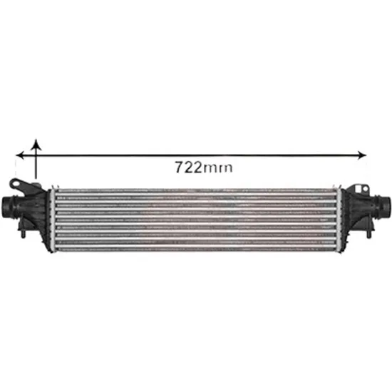 Intercooler OPEL ADAM 2012->2019 1.0 66KW 90CP , pentru motor B 10 XFL, D 10 XFL perioada 2014 2015,2016,2017 2018