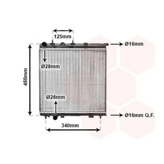 Radiator Motor PEUGEOT 1007 2005-> Radiator apa 1.4cc8V16V/-+A/C HDI 38x40,2x19 BEHR Perioada 2005 2006 2007 2008 2009 2010 2011