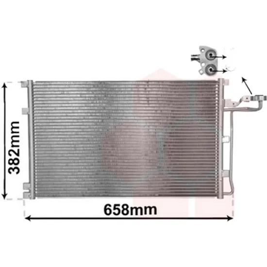 Radiator aer conditionat CITROEN JUMPER 2006-> pentru 2.2 HDi 100, perioada 2006 2007 2008 2009 2010 2011 2012