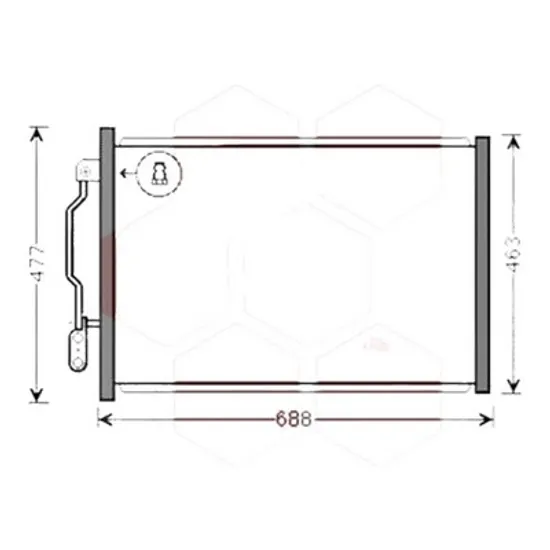 Radiator aer conditionat VOLVO V40 2012->, V40 Cross Country 2012-> pentru D4, perioada 2012 2013 2014 2015 2016 2017 2018 2019