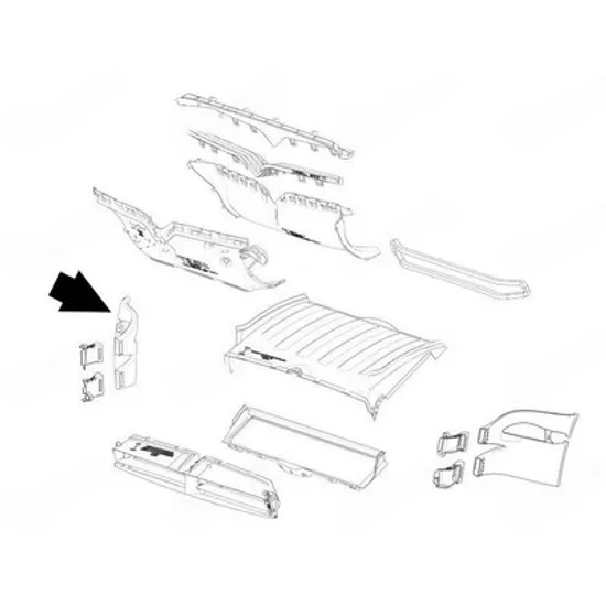 Admisie Aer TESLA MODEL X 2015-> Admisie aer fata interioara plastic (pentru discuri frana) -2021 DREAPTA Perioada 2016 2017 2018 2019 2020 2021