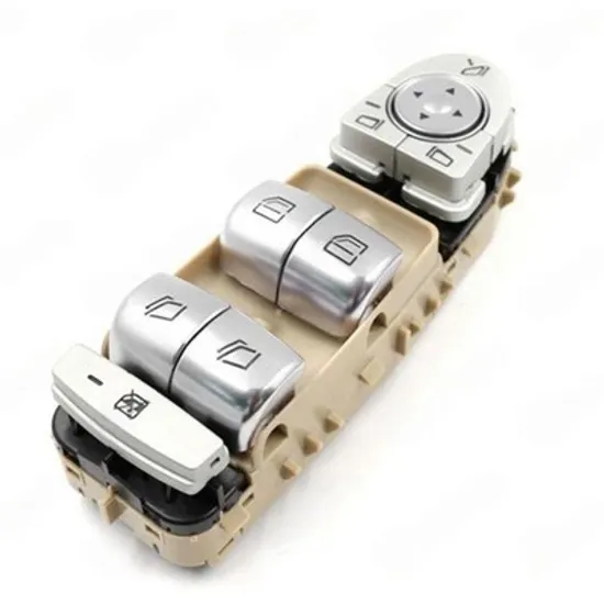 Buton oglinda MERCEDES EQV 2021-> Panou butoane oglinzi fata cu rabatare electrica bej (Quattern) (3pin) STANGA Perioada 2021 2022 2023 2024 2025