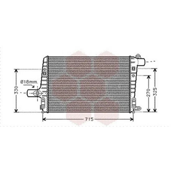 Intercooler AUDI A6 C5 1997->2005 Radiator intercooler 2.5 TDi diesel (650x420x26) Perioada 1997 1998 1999 2000 2001 2002 2003 2004 2005