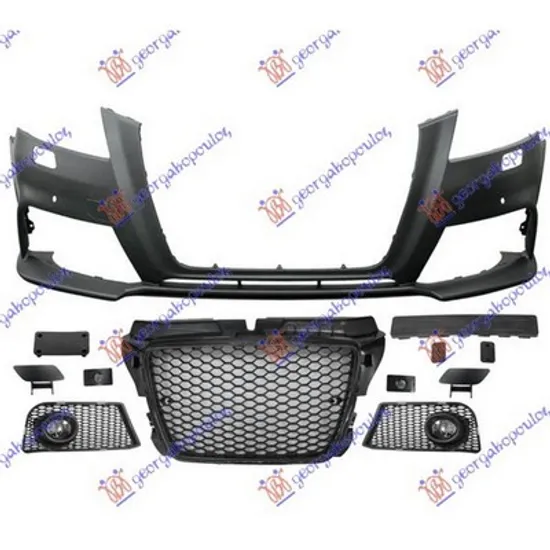 Bara Fata AUDI A3 8P1 2003->2012 Bara fata S3 LOOK completa cu senzori parcare si spalator far 2008->2012 Perioada 2008 2009 2010 2011 2012