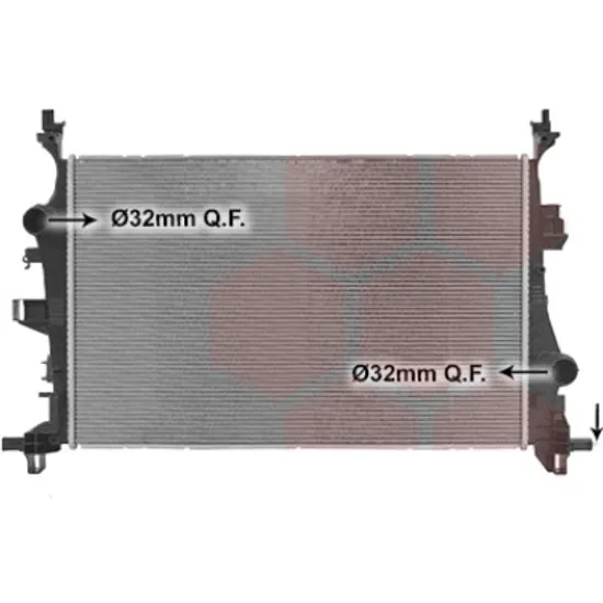 Radiator apa JEEP RENEGADE 2014->2021 pentru 1.6 CRD, perioada 2014 2015 2016 2017 2018 2019 2020 2021