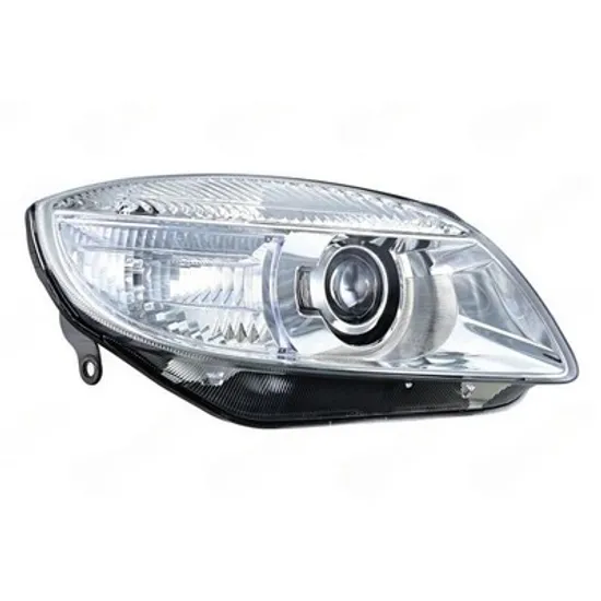 Faruri SKODA FABIA 2 2006->2014 Far reglaj electric cu iluminare curbe (H7) (HELLA) DREAPTA Perioada 2007 2008 2009 2010