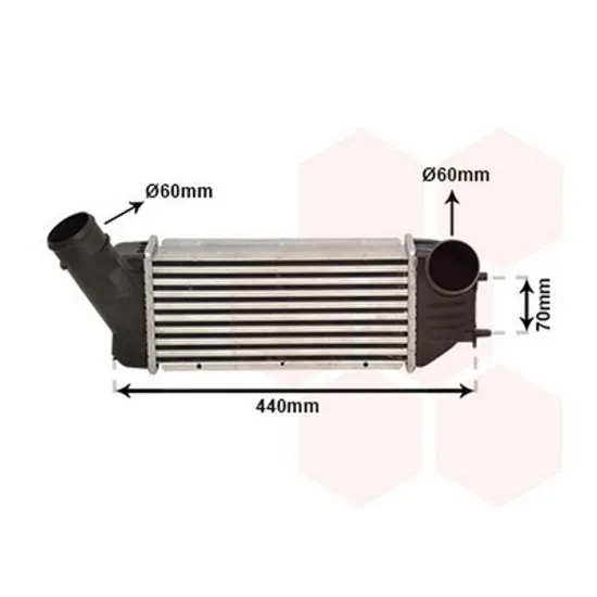 Intercooler CITROEN C4 1 LC 2004->2012 Radiator intercooler 2.0 HDi diesel (300x125x64) Perioada 2004 2005 2006 2007 2008 2009 2010 2011 2012 2013