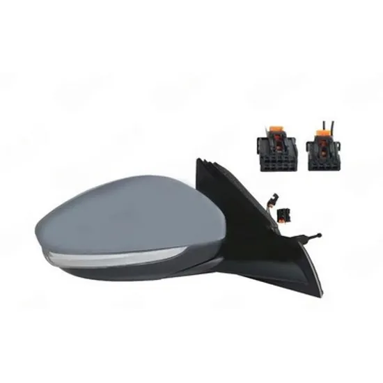 Oglinda PEUGEOT 208 2 2019-> Oglinda exterioara cu cabluri pentru vopsit (cu semnal WY5W si senzor) (10H2P + 4H2P) DREAPTA Perioada 2019 2020 2021 2022 2023