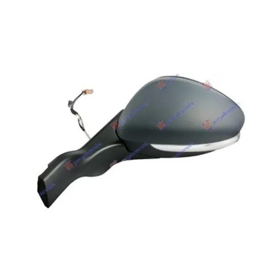 Oglinda PEUGEOT 208 1 2012->2018 Oglinda exterioara reglaj electric cu incalzire rabatabila electric pentru vopsit cu semnal si senzor stanga Perioada 2012 2013 2014 2015 2016 2017 2018