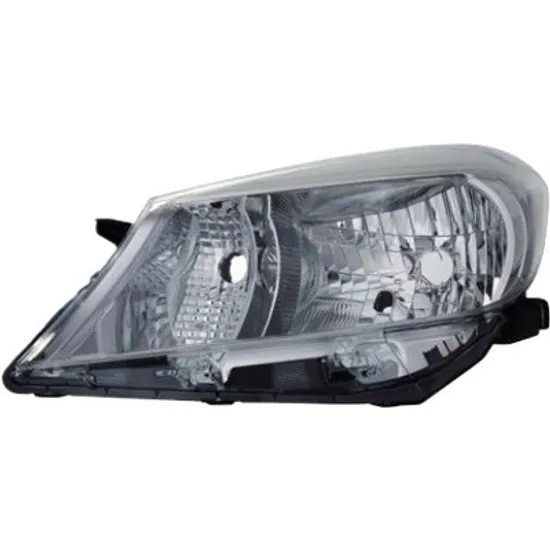 Far stanga TOYOTA YARIS 2010-> perioada 2010 2011 2012 2013 2014 2015 pana la an de fabricatie 2014, cu motor reglaj, gri inchis, semnal transparent, cu reglaj electric, cu bec H4
