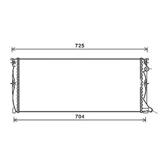 Radiator apa MERCEDES S-CLASS W221 2005->2013 pentru S 600, perioada 2005 2006 2007 2008 2009 2010 2011 2012 2013