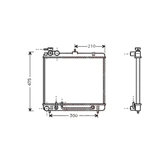 Radiator apa HYUNDAI ATOS 1997->2015 pentru 1.0 i, perioada 1998 1999 2000 2001 2002