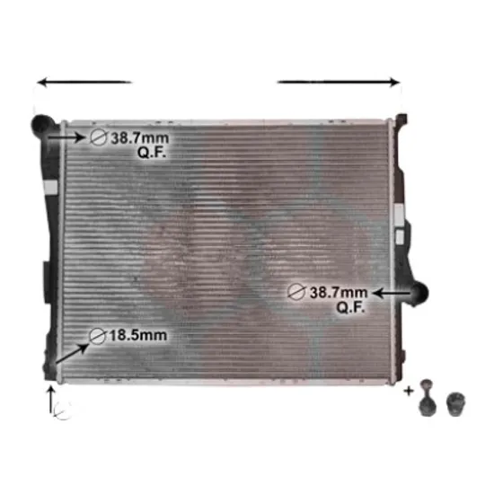 Radiator apa BMW 3 E46 1997->2005 pentru 320 d, perioada 2001 2002 2003 2004 2005