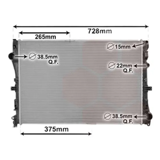 Radiator apa MERCEDES E-CLASS W213 2016-> E 200 135KW 184CP , pentru motor M 274.920 perioada 2016 2017,2018,2019,2020 2021
