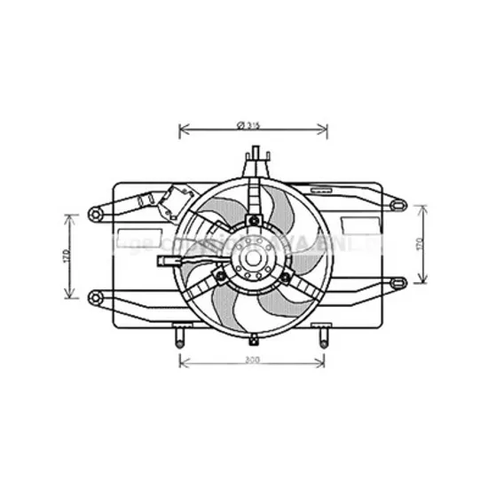 Ventilator Motor FIAT DOBLO 223 2000->2010 Electroventilator complet 1.2L benzina fara aer conditionat, 2001->2005 Perioada 2001 2002 2003 2004 2005