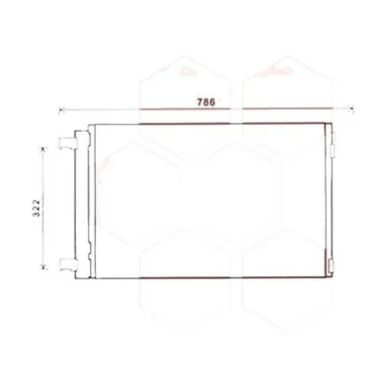 Radiator aer conditionat PEUGEOT 5008 2 2016-> pentru 1.5 BlueHDi 130, perioada 2018 2019 2020 2021 2022 2023