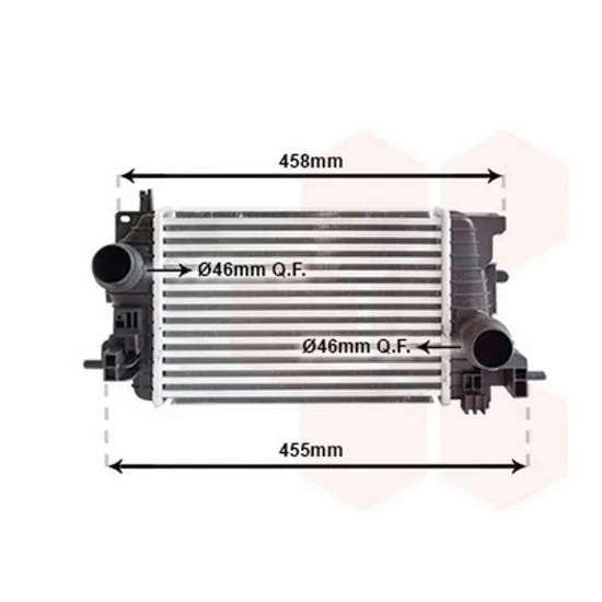 Intercooler OPEL MERIVA B 2010->2017 Radiator intercooler 1,7 CDTi 315x218x64 Perioada 2010 2011 2012 2013 2014 2015 2016 2017 2018 2019 2020